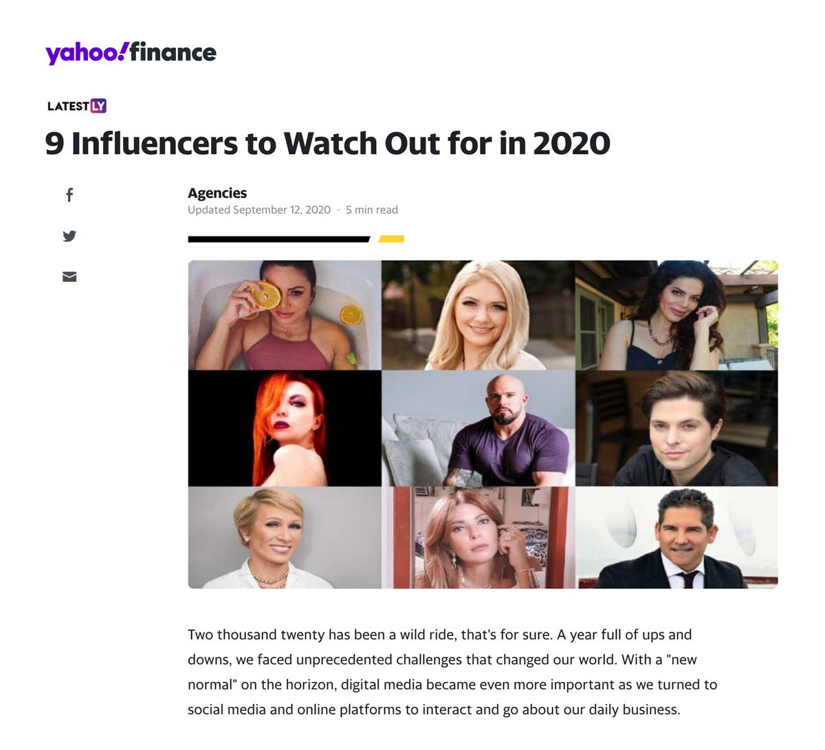 9 Influencers to Watch Out for in 2020
